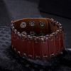 Men's Vogue Leather Cord Bracelets BJEW-BB15626-2