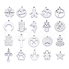 Tarnish Resistant 201 Stainless Steel Pendants STAS-N092-M-01-4