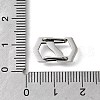 304 Stainless Steel Keychain Clasp Findings STAS-U051-01B-P-3