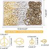 SUPERFINDINGS 120Pcs 6 Style Alloy Pendants TIBEP-FH0001-20-5