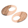 Opaque Resin & Walnut Wood Pendants RESI-S389-005A-C02-2