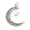 Alloy Moon Pendants PALLOY-JF02290-02-1