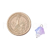Mushroom Transparent Glass Pendants PALLOY-JF03654-02-2