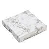 Square Marble Cardboard Paper Jewelry Box CON-D014-01C-03-1