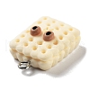 Cookies Theme Imitation Food Resin Pendants X-RESI-B021-02C-05-2