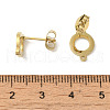 Ion Plating(IP) 304 Stainless Steel Stud Earring Findings STAS-I206-55G-3