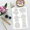 Plastic Drawing Painting Stencils Templates DIY-WH0396-234-3