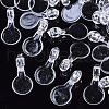 Transparent AS Plastic Pendant Blanks FIND-T064-010-1