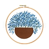 Gypsophila Pattern DIY Embroidery Kit DIY-P077-052-1