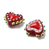 Handmade Lampwork Bumpy Beads Heart LAMP-V001-07G-3