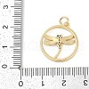 Rack Plating Brass Micro Pave Cubic Zirconia Pendants KK-H509-10G-01-3