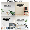 PVC Quotes Wall Sticker DIY-WH0200-098-3