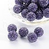 Polymer Clay Rhinestone Beads RB-H284-14MM-539-1