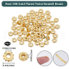 Beebeecraft 100Pcs Brass Beads KK-BBC0012-12-2