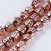 Electroplate Non-magnetic Synthetic Hematite Beads Strands G-K250-01A-1