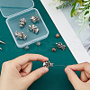 HOBBIESAY 6pcs 6 style Alloy European Beads FIND-HY0003-30-3