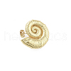 Snail Brass Stud Earrings EJEW-Q811-05G-2