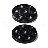Chakra Natural Obsidian Base Seven Star Group Display Decorations DJEW-K031-01B-04-2