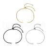 3Pcs 3 Colors Adjustable Stainless Steel Cable Chain Slider Bracelet Making AJEW-JB01230-1