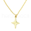 2Pcs 2 Colors Star Alloy Pendant Necklaces NJEW-JN05214-5