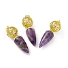 Natural Amethyst Big Pendants G-H281-07G-09-1