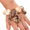 Exaggerated Heart Alloy Charm Bracelets WGF0345-01-5
