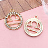 Zinc Alloy Crystal Rhinestone Pendants WGC2D94-07-1