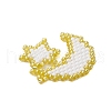 Seed Beads Beaded Charms PALLOY-MZ00270-4