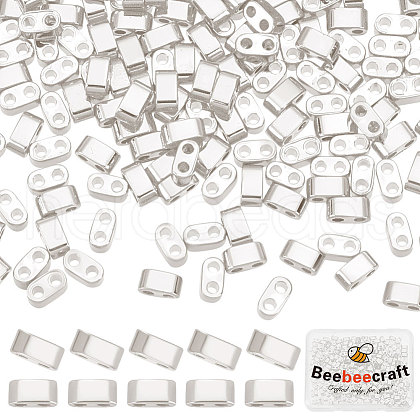 Beebeecraft 2 Strands Electroplated Non-magnetic Synthetic Hematite Multi-Strand Links Strands G-BBC0001-09S-1
