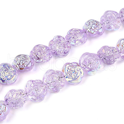 Electroplate Glass Beads EGLA-T025-02D-1