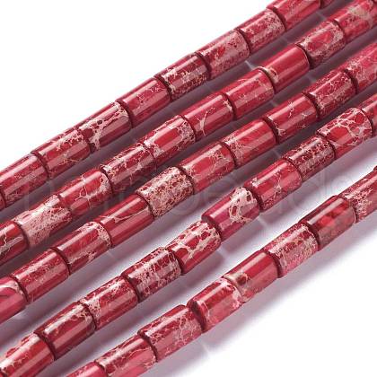 Natural Imperial Jasper Bead Strands G-P444-04C-1