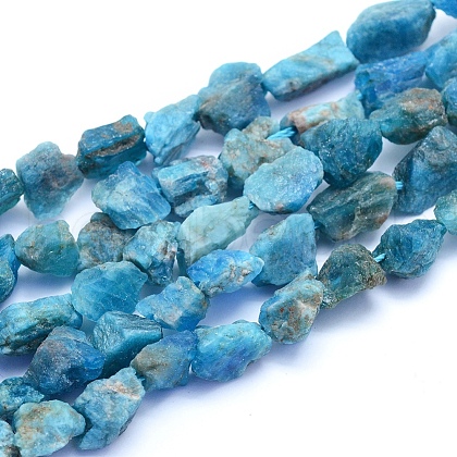 Raw Rough Natural Apatite Beads Strands G-I279-B09-1