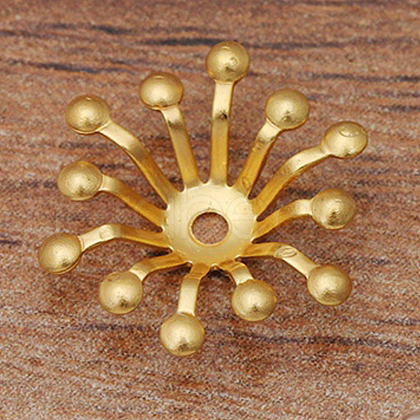 Brass Bead Caps X-OHAR-PW0003-121D-1