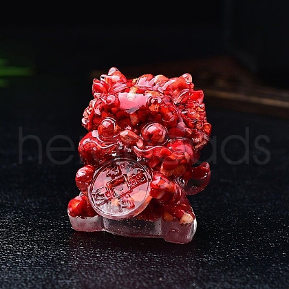 Resin PiXiu Figurine Display Decorations PW-WG22F9A-05-1
