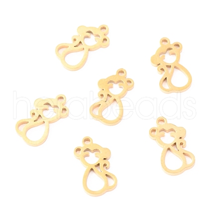 304 Stainless Steel Charms STAS-O142-48G-1