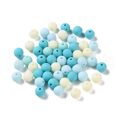 Rubberized Style Imitated Silicone Acrylic Beads X1-MACR-D029-01M-1