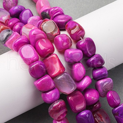 Natural Agate Beads Strands G-RM241227-04-1