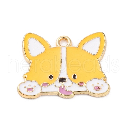 Alloy Enamel Pendants ENAM-Q001-03G-1