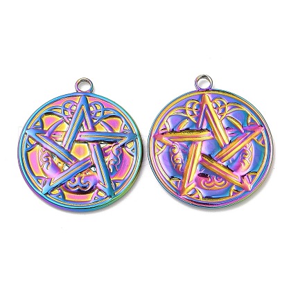 304 Stainless Steel Pendants STAS-Z041-41RC-1