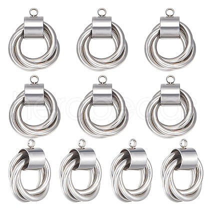 Unicraftale 10Pcs 304 Stainless Steel Pendants STAS-UN0046-55-1