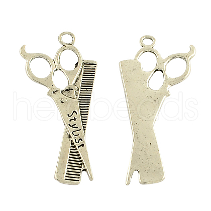 Tibetan Style Alloy Big Pendants TIBEP-30000-AS-NR-1