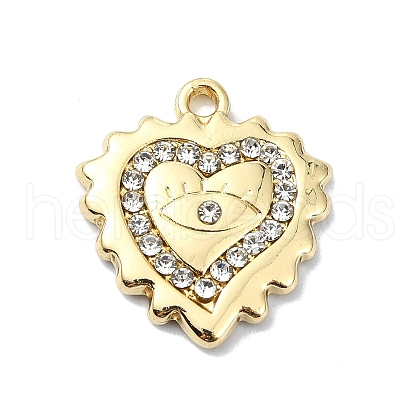 Alloy Rhinestone Pendants PALLOY-S188-07G-1