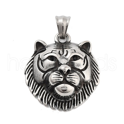 Retro 304 Stainless Steel Pendants STAS-I205-36AS-A-1