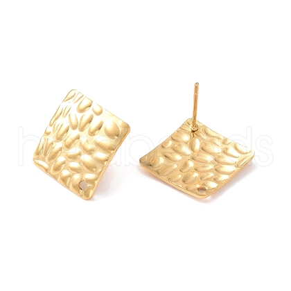 201 Stainless Steel Stud Earrings Finding STAS-B035-05G-1
