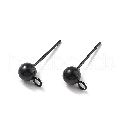 304 Stainless Steel Stud Earring Findings STAS-P099-04EB-1