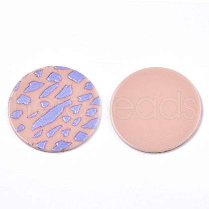 Opaque Printed Acrylic Cabochons MACR-N011-003-A02-1