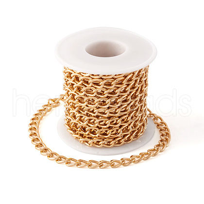 Aluminium Twisted Curb Chains CHA-TA0001-01G-1