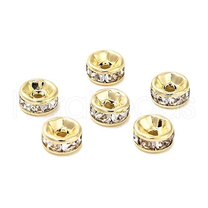 304 Stainless Steel Rhinestone Spacer Beads X-STAS-L285-001G-01-1