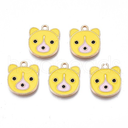 Alloy Enamel Pendants ENAM-N054-75F-1