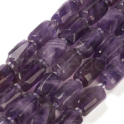 Natural Amethyst Beads Strands G-M403-B23-1